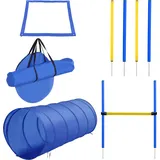 PawHut Agility Set groß Blau