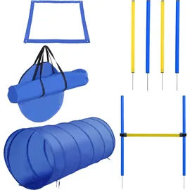 PawHut Agility Set groß Blau