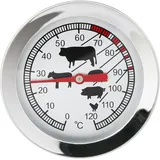 Van Henry Edelstahl Bratenthermometer - Analoges und kabelloses Fleischthermometer für Küche und Grill - Ideal Steak, Fleisch, Geflügel - 5,3 x 11 cm