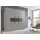 WIMEX Drehtürenschrank Digit 225 x 208 x 58 cm Grau