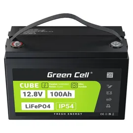 Green Cell CUBE LiFePO4 Spezial-Akku LiFePo-Block Schraubkontakt Li-Ion 12.8 V 100 Ah 12.80