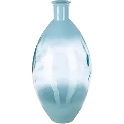 Bodenvase GILDE "Bodenvase bauchig "Novelle"", blau, B:29cm H:59cm T:29cm Ø:29cm, Glas, Vasen