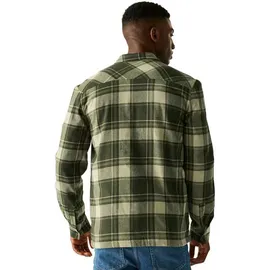 Regatta Spennith Langarmhemd - Dark Khaki / Black - S
