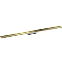 hansgrohe Drain Duschrinne 42524990 1200mm, Fertigset, frei im Raum, polished gold optic