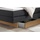 Hasena Boxspringbett »Ottawa« inkl. 2 Bettkästen mit gedämpftem Selbsteinzug, braun Anthrazit, Liegefläche:180 x 200 cm, Topper:Base-Topper