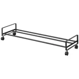 CaliCosy Tower Schuhregal 83 x 14 x 27 cm rollbar / schwarz