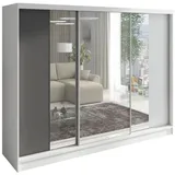 A&J MöbelLand Schiebetürenschrank VIDA 200 x 215 x 59,5 cm Grau