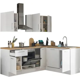 BASIC by Balculina Winkelküche L-Form 220 x 175 cm weiß