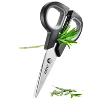 GEFU Botanico Kräuterschere 12,6 cm Edelstahl schwarz