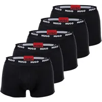 Hugo Herren 50493840 Packung mit 5 schwarzen Boxershorts (L), Heimtextilien, Baumwolle