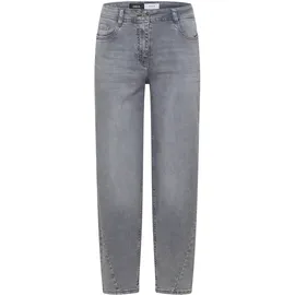Cecil High Waist Barrel Leg Jeans, im Loose Fit - grau