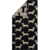 CAWÖ Handtücher Dogs Schwarz, Beige,