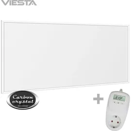 Viesta Infrarot Wandheizung mit Thermostat [inkl. TH10 thermostat] - Infrarotheizung Wandmontage Heizkörper – Carbon Crystal Infrarotheizung