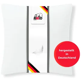 RIBECO Johanna Kopfkissen-Spar-Set 80 x 80 cm Weiß