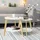 SoBuy FBT75 Weiß MDF rund 2 x 40 cm