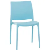 CLP Maya Stapelstuhl 44 x 50 x 81 cm hellblau