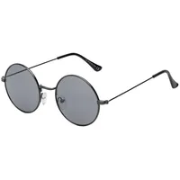 BEZLIT Herren Sonnenbrille Runde Form Grau/Schwarz-Verspiegelt | Gr.: onesize