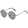BEZLIT Herren Sonnenbrille Runde Form Grau/Schwarz-Verspiegelt | Gr.: onesize