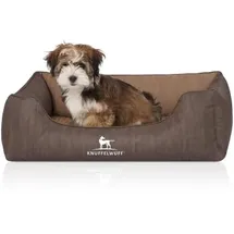 Knuffelwuff Hundebett Outlander M-L 85 x 63 cm Coffee/Braun