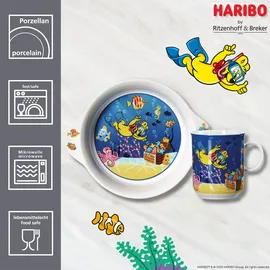 Ritzenhoff & Breker Kindergeschirr-Set HARIBO Seaworld | 2-teilig | blau