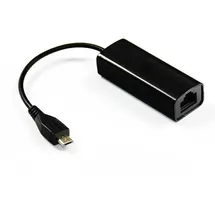 MicroConnect Micro-usb – Rj-45 Schwarz