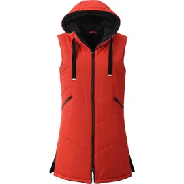 Lpo Steppweste "Mascho", Damen, Gr. 36/38 (M), rot (poppy rot), Web, 100% Polyester, regular fit hüftbedeckend, Westen Steppweste, Wendeweste