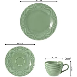 SELTMANN WEIDEN Beat Kaffeeservice 18-tlg. salbeigrün