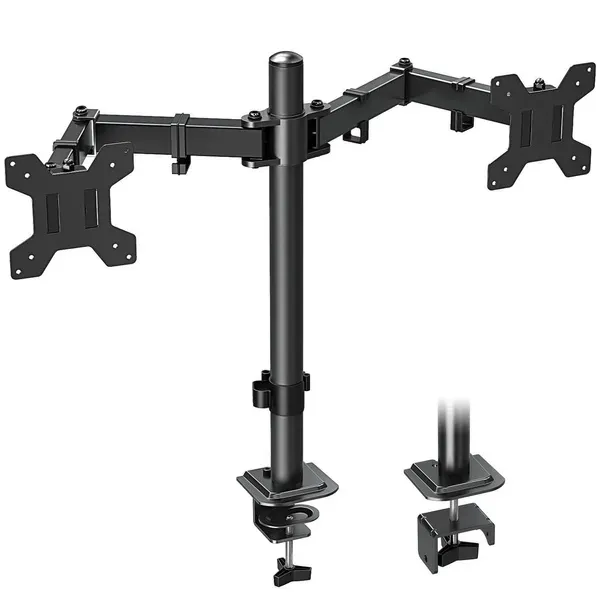 Neuer Tischhalter Triadyn DuoClamp für Zwei Monitore Fernseher 17-32