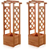 Melko Rankhilfe 2er Set 60 x 30 cm Braun