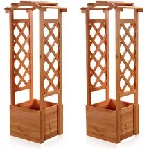 Melko Rankhilfe 2er Set 60 x 30 cm Braun