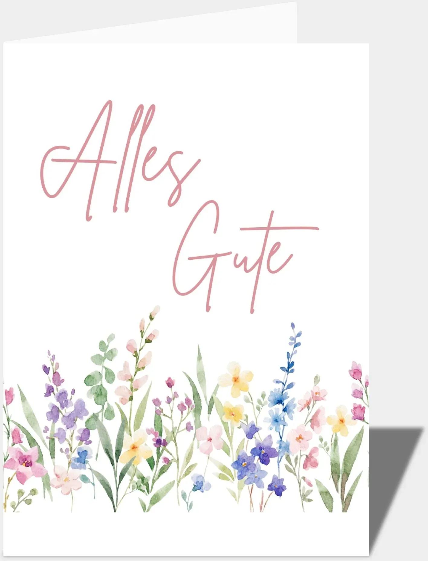 Klappkarte  Alles Gute DIN A6