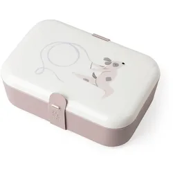 Sebra - Lunchbox mit Silikonband, Teeny Toes, pink