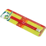 Jolly Bleistifte HB rot mit Radierer, 2 St.