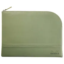 Rhodia Rhodiarama Etui Kunstleder Reißverschluss, 21x28 cm Salbeigrün 116732C