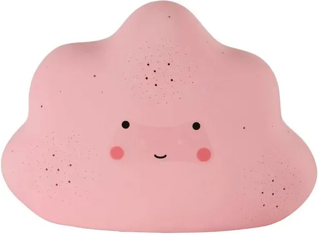 Premier Housewares Rosa Keramik-Nachtlicht in Wolkenform, Kindernachtlampe mit lachender Wolke, spaßiges Kindernachtlampenlicht für das Kinderzimmer