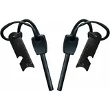 Ulisem - Survival-feuerstein, Feuerstarter Mit Schaber, Wasserdicht, 10.000 Funken Bei 3.000 Grad, 8-mm-stab, Magnesium-feuerstahl – Feuerstarter, Umhängeband, Multi-tool-schaber (2 Stück)