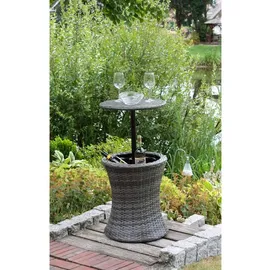 Garden Pleasure Mumbai Gartentisch Ø 45 x 85 cm dunkelgrau