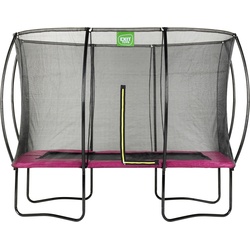 Gartentrampolin EXIT „Silhouette“ Trampoline Gr. B: 214 cm, rosa (schwarz) Kinder Trampoline BxT: 214×305 cm, mit Sicherheitsnetz