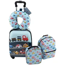 Costway Kinderkoffer 4-Rollen Cabin 5-teilig 56 cm / 0 l blau