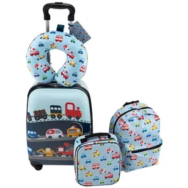 Costway Kinderkoffer 4-Rollen Cabin 5-teilig 56 cm / 0 l blau