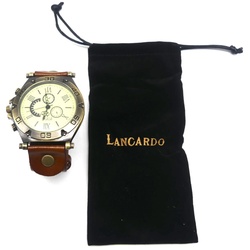 Lancardo Armbanduhr Herren Damen klassische Casual Analog Quarz römische Ziff...