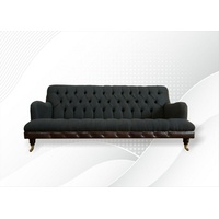 JVmoebel Chesterfield-Sofa, Chesterfield 3 Sitzer Design Sofa Couch 190 cm grau