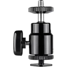 Walimex pro Mini Kugelkopf mit 1/4 Blitzschuhadapter,