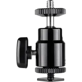 Walimex pro Mini Kugelkopf mit 1/4 Blitzschuhadapter,