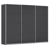 Rauch »Kleiderschrank Schrank Garderobe AGORDO mit Dekor- oder Hochglanzfront« in drei Griff-Farben - NEU: Farbe SCHWARZ, durchdachte Innenausstattung, in 4 Breiten und 2 Höhen MADE IN GERMANY, grau