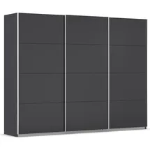Rauch »Kleiderschrank Schrank Garderobe AGORDO mit Dekor- oder Hochglanzfront« in drei Griff-Farben - NEU: Farbe SCHWARZ, durchdachte Innenausstattung, in 4 Breiten und 2 Höhen MADE IN GERMANY, grau