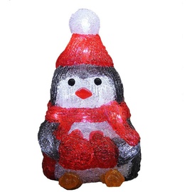 DEUBA LED Acryl Figur Weihnachten Pinguin