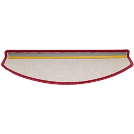 vidaXL Stufenmatten 30 Stk. 65x24x4 cm Bordeaux Halbrund Groß