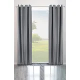 Bruno Banani Verdunkelungsvorhang BRUNO BANANI "Bela" Gr. 1, grau, B:130cm H:145cm, Polyester, Gardinen, blickdicht, meliert, verschiedene Größen