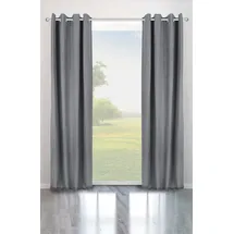 Bruno Banani Verdunkelungsvorhang BRUNO BANANI "Bela" Gr. 1, grau, B:130cm H:145cm, Polyester, Gardinen, blickdicht, meliert, verschiedene Größen